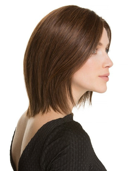 Remy Human Hair Wig YARA by ELLEN WILLE in CHOCOLATE MIX 830.6 | Medium Brown and Dark Brown blended with Light Auburn Highlights