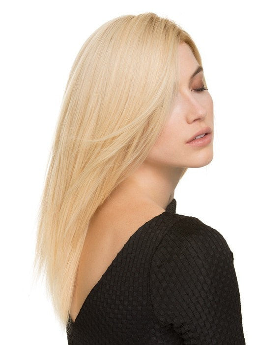 Remy Human Hair Wig ZORA by ELLEN WILLE in CHAMPAGNE ROOTED 26.22 | Light Beige Blonde, Medium Honey Blonde, and Platinum Blonde Blend with Dark Roots