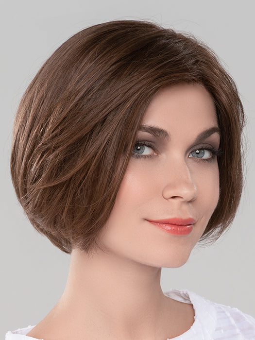 European Remy Human Hair Wig COSMO II by ELLEN WILLE in CHOCOLATE MIX 830.6 | Medium Brown Blended with Light Auburn, and Dark Brown Blend