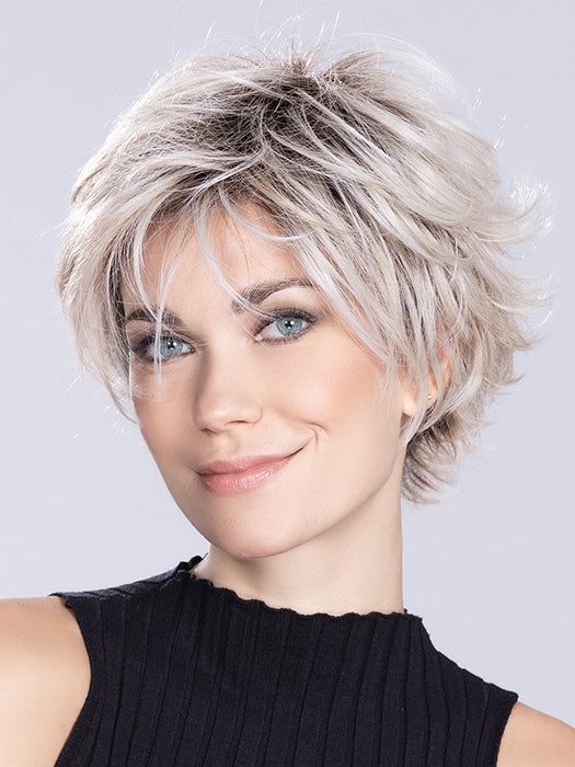 RELAX by ELLEN WILLE in METALLIC BLONDE ROOTED 60.101.51 | Pearl White, Pearl Platinum with Dark and Lightest Brown and Grey Blend with Shaded Roots