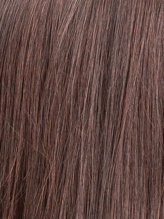 DARK CHOOCLATE ROOTED 4.33 | Darkest Brown Blended with Dark Auburn and Shaded Roots