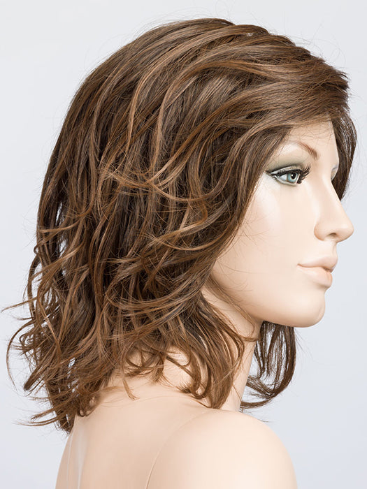 NOUGAT TIPPED 8.12.830 |  Medium Brown, Light Auburn, and Lightest Brown Blend with Lighter Tipped Ends