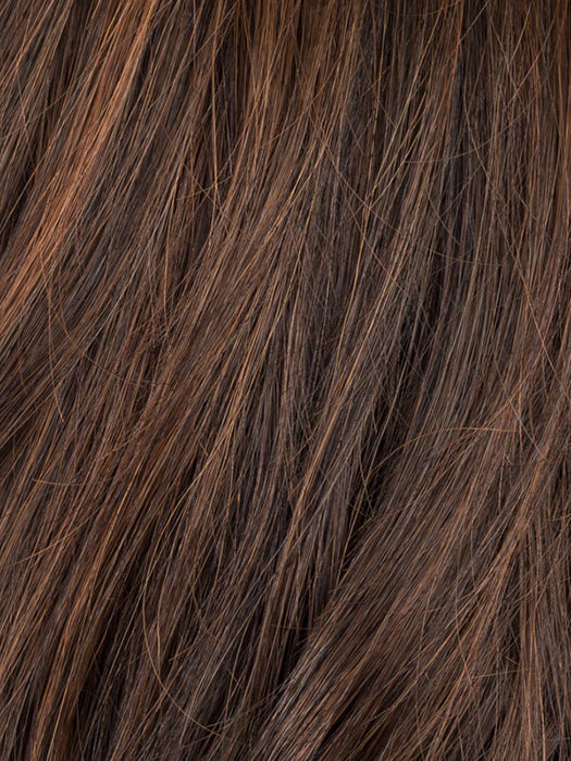 DARK CHOCOLATE ROOTED 6.4.30 | Dark Brown, Darkest Brown, and Light Auburn blend with Dark Shaded Roots