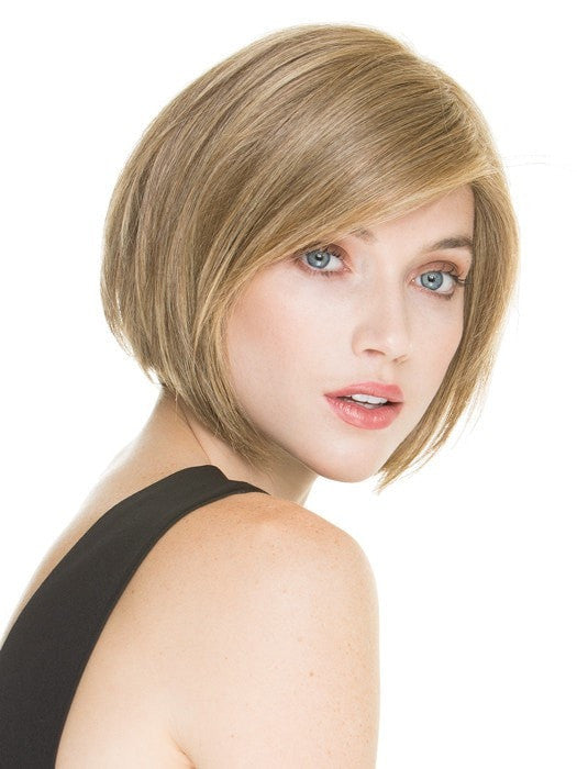 Human/Synthetic Hair Blend Wig MOOD DELUXE by ELLEN WILLE in SAND MIX 14.26.20 | Medium Ash Blonde, Light Gold Blonde and Light Strawberry Blonde Blend