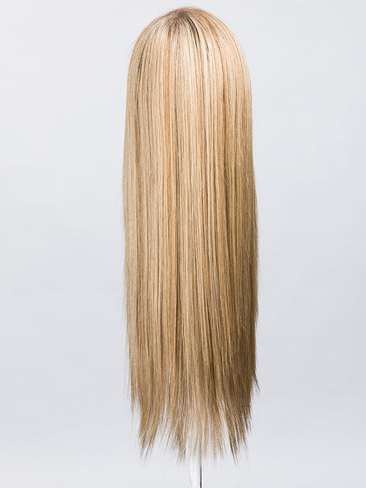 LIGHT BERNSTEIN ROOTED 14.26.27 | Medium Ash Blonde, Light Golden Blonde, and Dark Strawberry Blonde with Shaded Roots