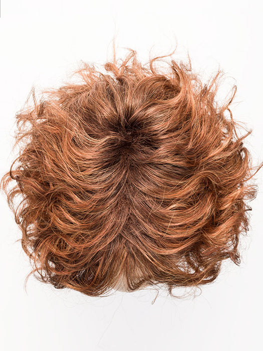 LOOP by ELLEN WILLE in SAFRAN RED ROOTED 29.28.130 | Copper Red, Light Copper Red, and Deep Copper Brown blend with Dark Shaded Roots