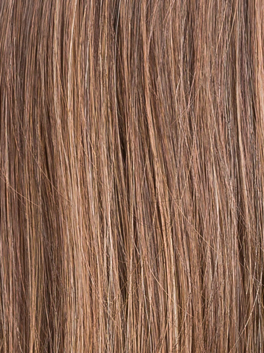 CHOCOLATE ROOTED 830.6.27 | Dark and Medium Brown Blended with Light Auburn Brown and Dark Strawberry Blonde with Shaded Roots