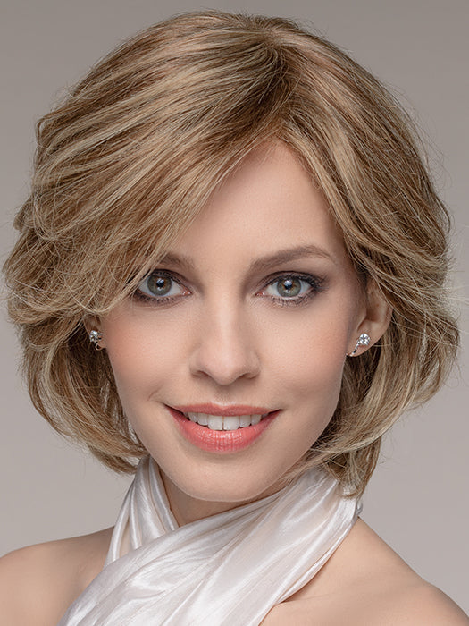 Remy Human Hair Wig BRILLIANCE PLUS by ELLEN WILLE in BERNSTEIN MIX 12.830.16 | Lightest Brown, Medium Brown Blended with Light Auburn, and Light Golden Blonde Blend