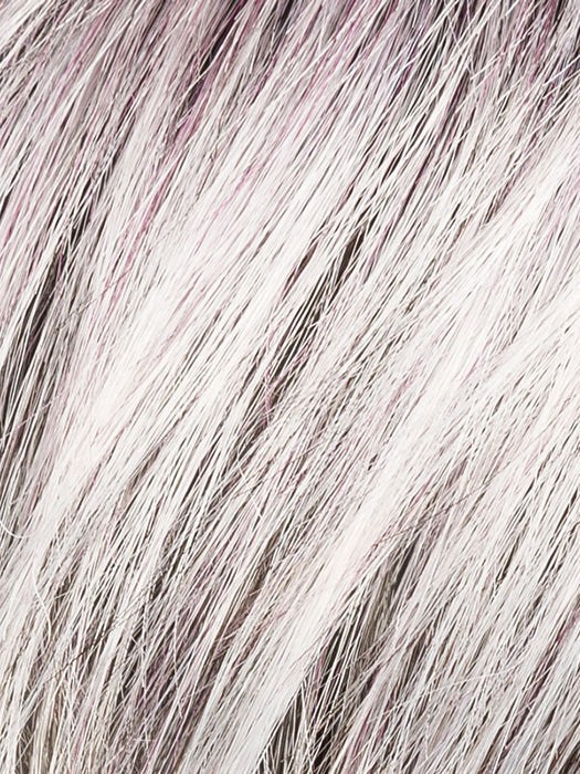 METALLIC PURPLE ROOTED | Pearl Platinum and Pure White with Black and Purple Blended throughout with Shaded Roots