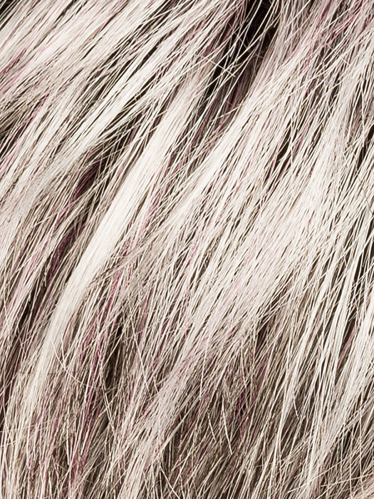 METALLIC PURPLE ROOTED | Pearl Platinum and Pure White with Black and Purple Blended throughout with Shaded Roots