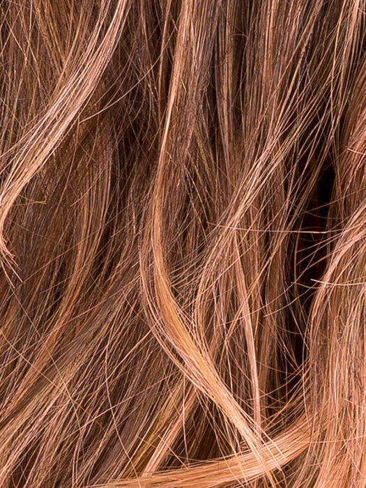 ROSEWOOD ROOTED | Medium Dark Brown Roots that Melt into a Mixture of Saddle Brown and Terra-Cotta Tones with Dark Roots