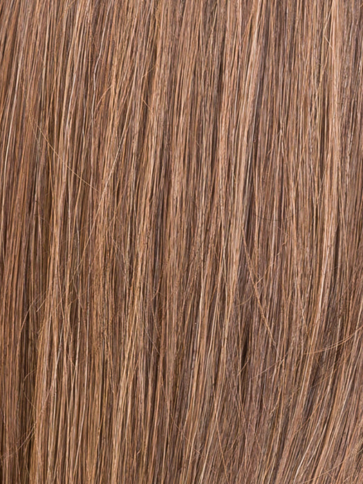 CHOCOLATE ROOTED 830.27.6 | Medium and Dark Brown with Light Auburn and Dark Strawberry Blonde Blend with Shaded Roots